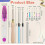 Adjustable Punch Needle Embroidery Tool with Wooden Handle, 13 Piece Floss Kit for Crafting Projects 2