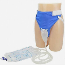 Poche à urine portable avec cathéter pour hommes souffrant d'incontinence urinaire, capacité de 1000 ml et 2000 ml