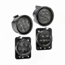 Sada LED smerových svetiel a bočných obrysových svetiel pre Jeep Wrangler JK 2007-2017, dymové blikačky