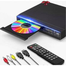 HD DVD rekordér s prevzorkovaním na 1080p, HDMI, AV, koaxiálnymi výstupmi, USB portom, diaľkovým ovládaním a zástrčkou kompatibilnou s