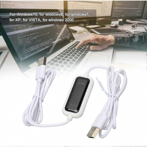 LED Cable High Speed USB 2.0 Transfer Cable, 480MB/s PC to PC Direct Data File Transfer Bridge for Windows Computers 2