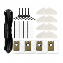 Kit de remplacement comprenant un filtre HEPA, une brosse rotative, un sac à poussière et une lingette de nettoyage pour aspirateurs ro
