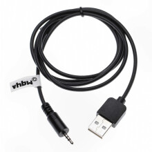 Cable de 2,5 mm con conector USB para auriculares E30, J56, E50BT, J56BT, E40, E50 y E40BT, cable de sincronización y carga de 100 cm.