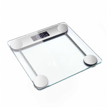 Wasserdichte digitale Badezimmerwaage, Körperwaage aus gehärtetem Glas für den Heimgebrauch, präzises LCD-Display