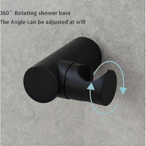 Adjustable Brass Shower Head Holder Wall Mounted Bracket for Handheld Shower Heads, Durable Chrome Finish 1