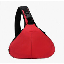 Bolso bandolera triangular impermeable para cámara DSLR, bolso de viaje compacto para fotografía y equipo digital.