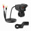 Waterproof Motorcycle USB Charger with QC3.0 and PD3.0 Ports, Handlebar Socket Adapter with Voltmeter 1