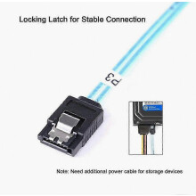 8-delige pc 3.0 SATA 7-pins datakabel, 6 Gbps SAS-kabel voor harde schijven, SSD's, NAS-hostdrives, duurzaam zwart