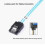 8 Piece PC 3.0 SATA 7-Pin Data Cable, 6Gbps SAS Cable for Hard Disk, SSD, NAS Host Drive, Durable Black 1