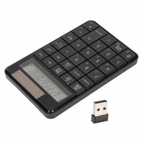 Numeric Keypad with Integrated Calculator and Multiple Mathematical Functions, Compact External Number Pad for Office an