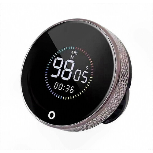 LED Color Display Timer with Magnetic Backing for Kitchen, Beauty, Exercise, and Time Management