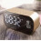Wireless LED Alarm Clock with Dual Speakers, Bluetooth Connectivity, Mirror Surface, Metal Design 1
