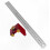Metal Ruler with Scribing Guide, Aluminum Angle Marking Tool for DIY Carpentry and Craft Projects 1