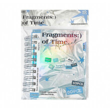 Livre d'autocollants de 60 feuilles « Fragments de temps » pour scrapbooking, collages et fonds de journal créatif