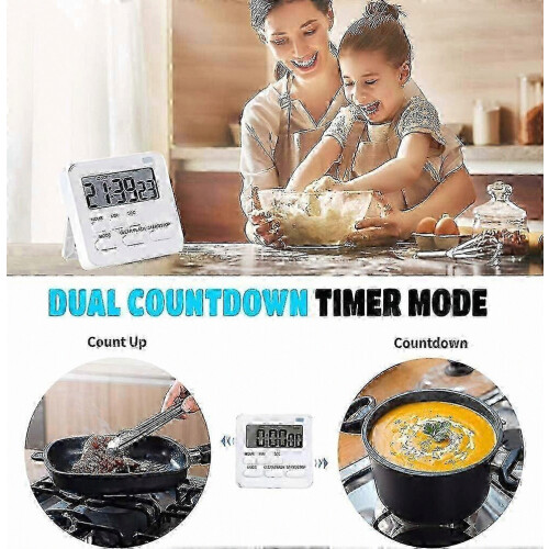 Digital Kitchen Timer with Stopwatch and Countdown Function, Magnetic Timer for Cooking and Baking 1