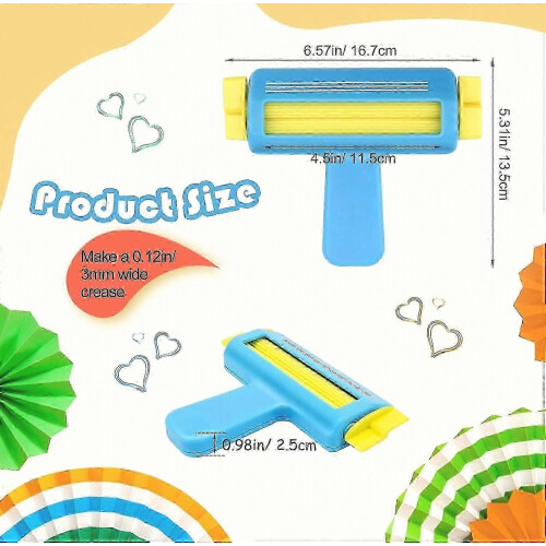 Paper Crimper Tool for Crafts, Wave Shaper for DIY Arts and Paper Craft Projects, Durable Handheld Tool 1