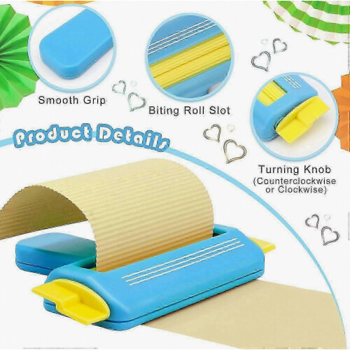 Paper Crimper Tool for Crafts, Wave Shaper for DIY Arts and Paper Craft Projects, Durable Handheld Tool 2