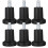 6-Pack Adjustable Chair Levelers with Plug-In Wheels and Fixed Feet for Multipurpose Use, Durable Design, Easy Installat 4