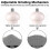 Adjustable Wooden Salt and Pepper Grinder Set with Refillable Chambers and Durable Construction 3
