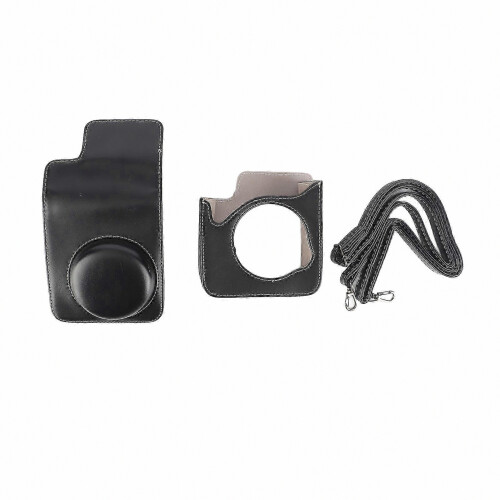 Protective Camera Case for Mini 40 Instant Camera, PU Leather Bag with Adjustable Shoulder Strap, Black 2