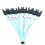 8 Piece PC 3.0 SATA 7-Pin Data Cable, 6Gbps SAS Cable for Hard Disk, SSD, NAS Host Drive, Durable Black 3