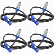 4X 16AWG PowerCon Power Cable AC PowerCon Input to PowerCon Output 15A 3Pin Power Extension Cable
