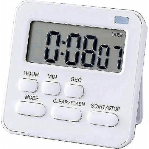 Digital Kitchen Timer with Stopwatch and Countdown Function, Magnetic Timer for Cooking and Baking