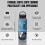 Bouteille d'eau sécurisée cachée de 710 ml (24 oz), bouteille secrète en acier inoxydable avec compartiment caché pour argent, clés et 2