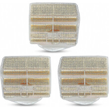 Set van 3 vervangende luchtfilters voor kettingzagen 445, 450, 450e II en 445e II, compatibel met modellen 544080802 en 544080803.