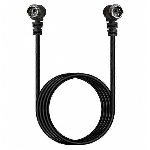 Cable de extensión Mini DIN de 6 pines, macho a macho, de 3 m, doble ángulo recto, con núcleo de cobre. 1