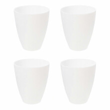 4 Pack Minimalist Plastic Lamp Shades for Chandelier Lighting Fixtures, Modern Home Decor Replacement Shades