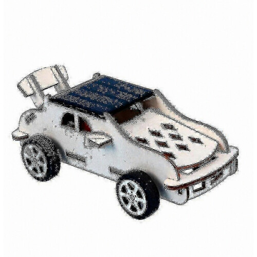 2026 Small Assembled Solar Car Creative Science Model Toy for Kids, Battery-Free Learning Kit, Educational STEM Gift 1