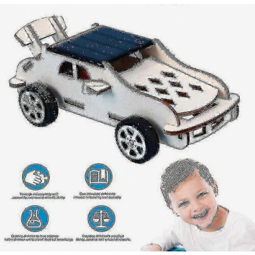 2026 Small Assembled Solar Car Creative Science Model Toy for Kids, Battery-Free Learning Kit, Educational STEM Gift 2