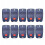 10 Pack 433MHz Rolling Code Remote Controls for Garage Doors and Gates, 2-Button Replacement Remotes 1