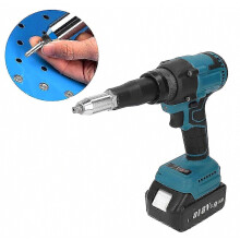 Cordless Brushless Electric Rivet Gun 2.4-4.8mm for 18V Batteries, Heavy Duty Portable Tool