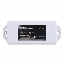 Extendeur PoE 1 vers 2 ports 100 Mbps, IEEE 802.3af/at 48 V, pour caméras IP NVR jusqu'à 100 mètres, installation facile, format compac