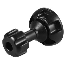 2 Set 75mm Half Flat to Bowl Adapter with 1/4in and 3/8in Screws for Fluid Tripod DSLR Rig Camera