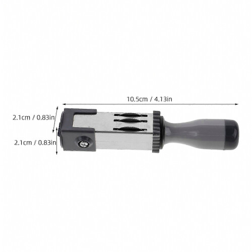 Silver Date Rolling Stamp for Eggs, Food-Grade Reusable Date Marking Tool for Kitchen Use, 1 Set 1