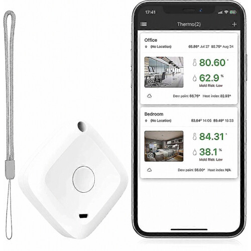 Bluetooth-thermometer en -hygrometer, binnenthermometer met app, temperatuur- en vochtigheidsmeter 1