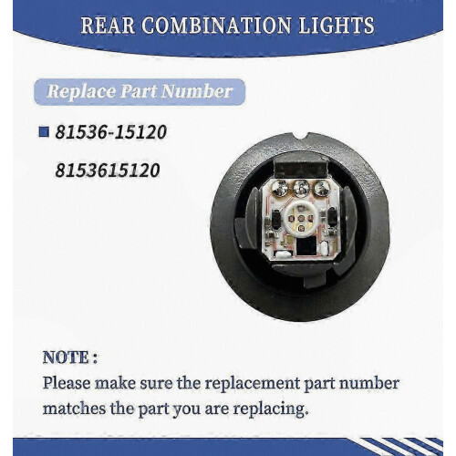 Rear LED Brake Tail Light Bulb Module for 2016-2023 Pickup Trucks, Durable Replacement Light Assembly 1