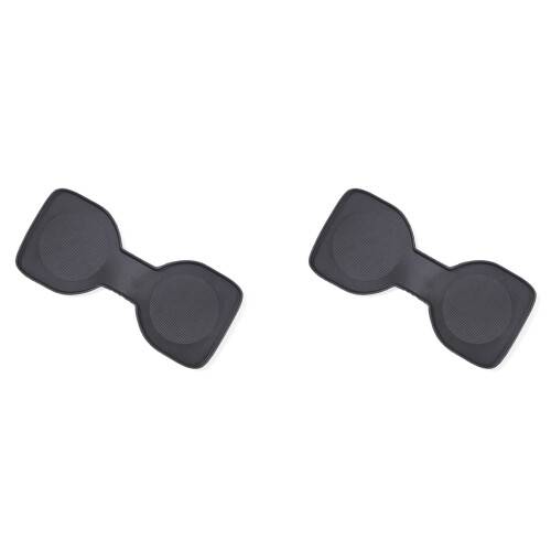 2X voor   2023-2024 Auto Middenconsole Cup Coaster Bekerhouder Insert Accessoires TPE Zwart