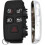 Remote Car Key Case Shell Replacement for Jaguar Xe Xf Xj Xk, 5 Button, Durable Plastic Foldable Key Cover 2