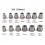 14 Piece Bolt and Nut Extractor Set with Hex Adapter for Stripped Lug Nuts and Corroded Fasteners 2
