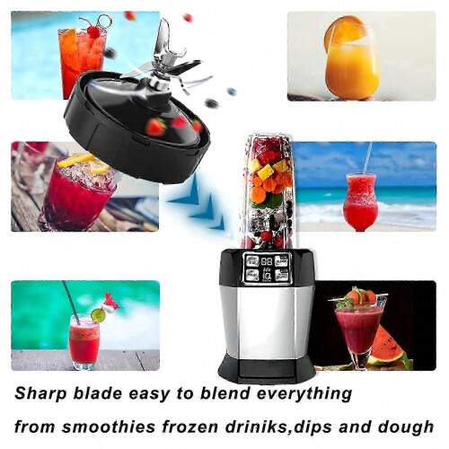 5-Fin Blender Blade Replacement for QB3000 Series Compatible Models, Durable Stainless Steel Cutter Assembly 1
