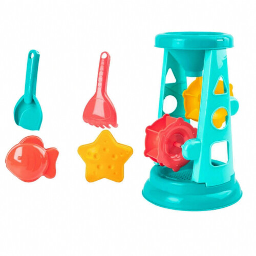 Kit estivo da spiaggia composto da 5 pezzi, ideale per sabbia e costa, con accessori resistenti e indispensabili per viaggi e tempo lib 2