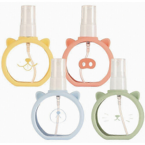 Small Plastic Spray Bottles, 4 Pack Travel Atomizer Bottles, Empty Refillable Fine Mist Containers for Toiletries 2