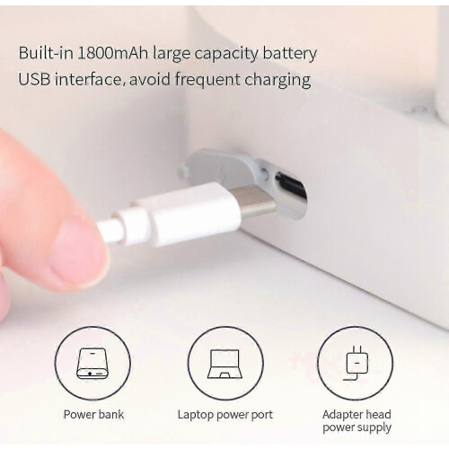 Portable USB Rechargeable Smart Desktop Electric Water Dispenser Pump, Quantitative Adjustable, Detachable, Compact for 2