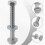 Front Suspension Bolts for Front Assembly, 2 Pieces, Compatible with Model S X 2007106 2007107 3