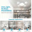 Small Ceiling Fan with Light, Remote Control, E27 Screw-in, 3-Speed Quiet Flush Mount for Kitchen and Garage 5