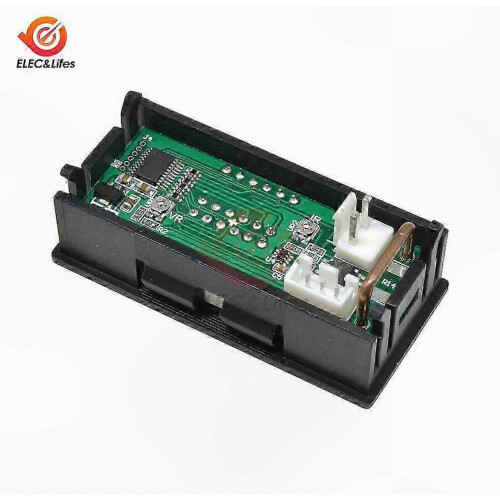 100V-500V 10A Digital Voltmeter Ammeter with 0.28 Inch LED Display Voltage Regulator Tester 2